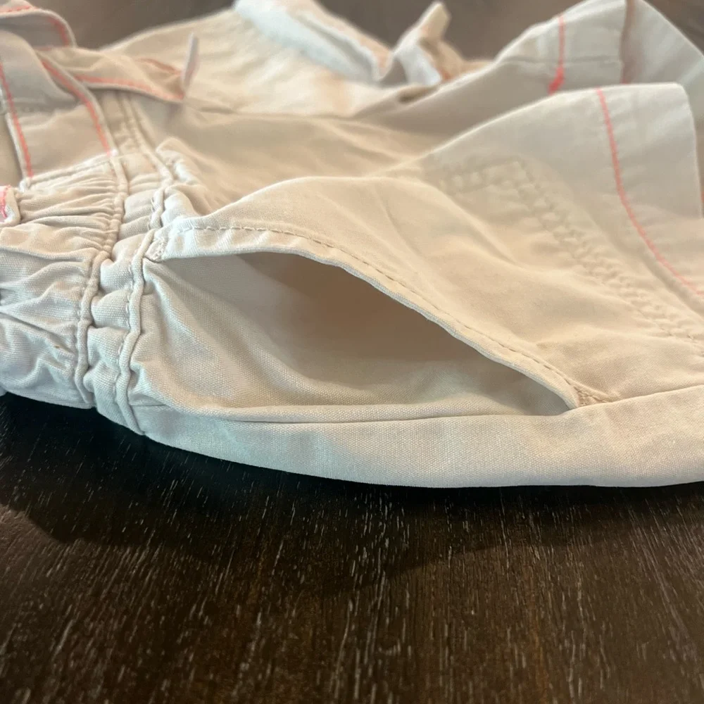 Gap Girls Khaki and Pink Shorts XS